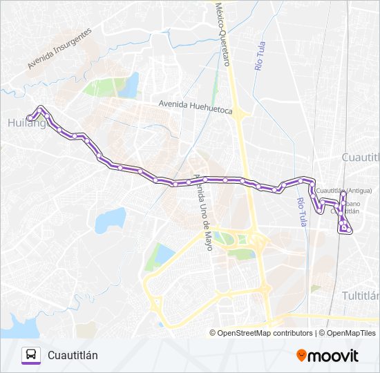 Ruta el rosario cuautitlán: horarios, paradas y mapas - Cuautitlán  (Actualizado)