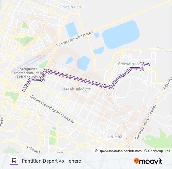 DEPORTIVO HERREROS- ZARAGOZA bus Line Map