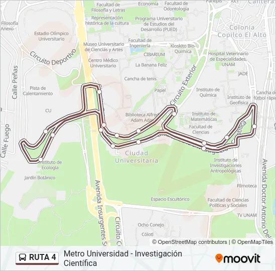 RUTA 4 Bus Line Map