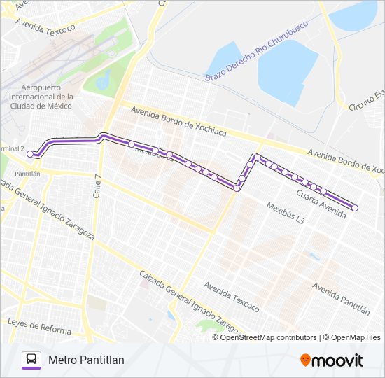 toreo m pantitlan Route: Schedules, STops & Maps - Metro Pantitlan (Updated)