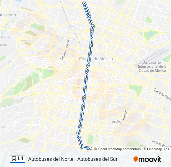 L1 Bus Line Map