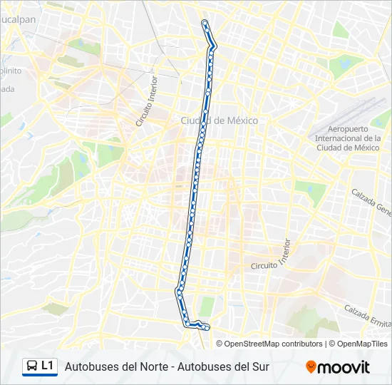 L1 Bus Line Map