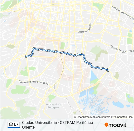 L7 Bus Line Map