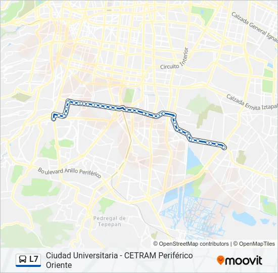 L7 Bus Line Map