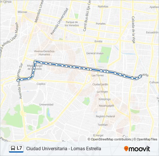 l7 Route: Schedules, STops & Maps - Lomas Estrella (Updated)