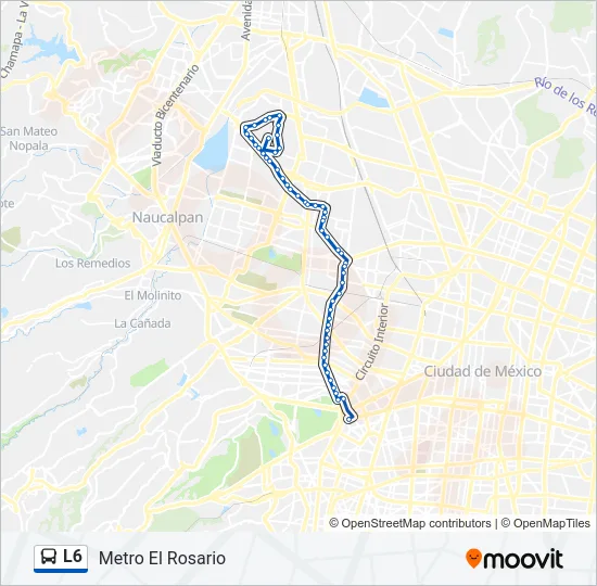 L6 Bus Line Map