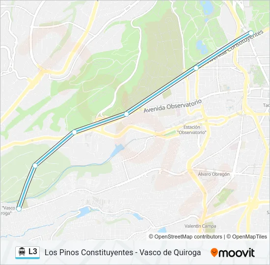 L3 Cable Car Line Map