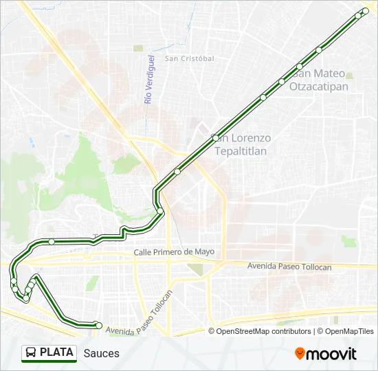 PLATA Bus Line Map