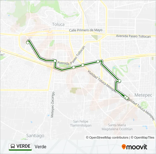 VERDE Bus Line Map
