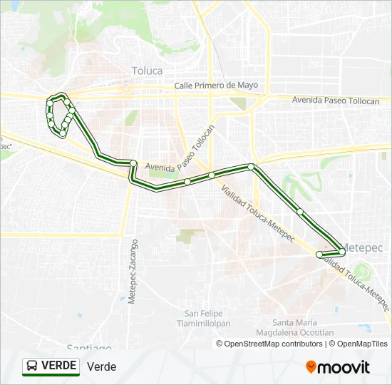 VERDE Bus Line Map