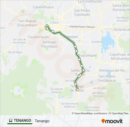 TENANGO Bus Line Map