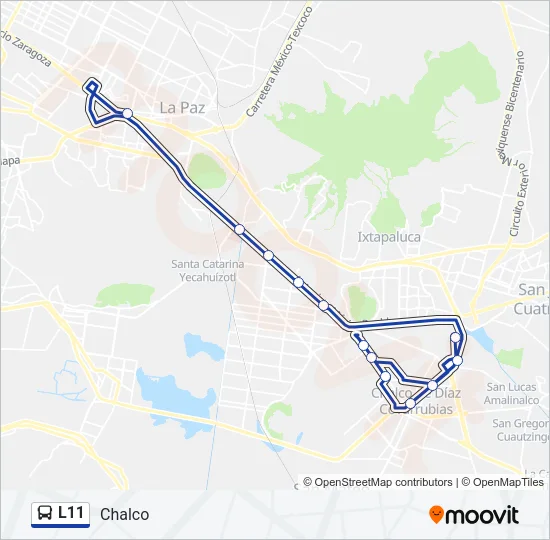 L11 Bus Line Map
