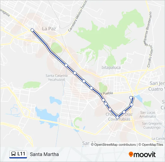 L11 Bus Line Map