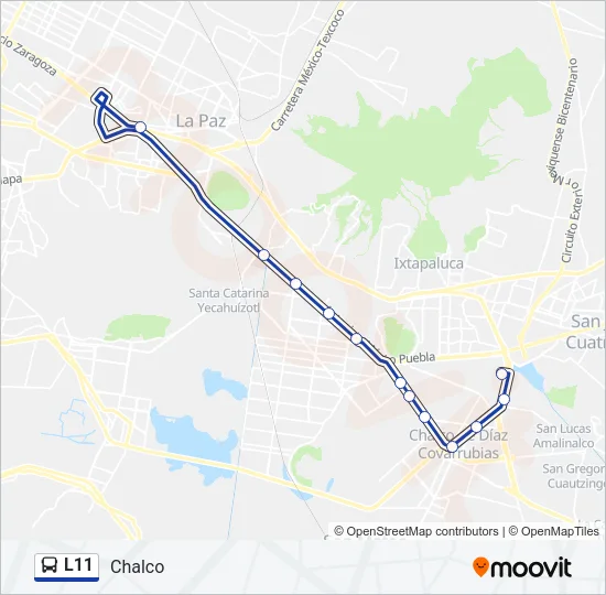 L11 Bus Line Map