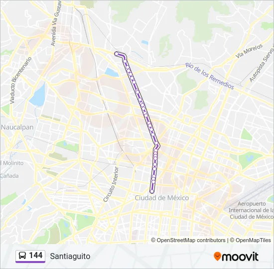 144 Bus Line Map