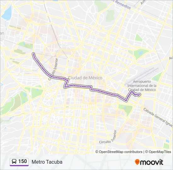 150 Bus Line Map