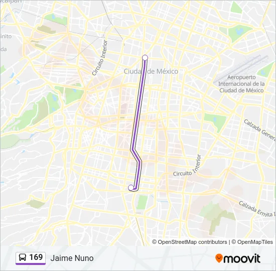 169 Bus Line Map