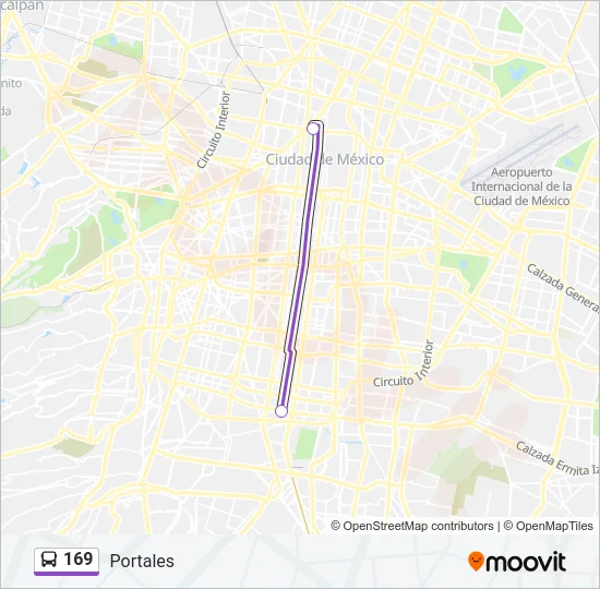 169 Bus Line Map