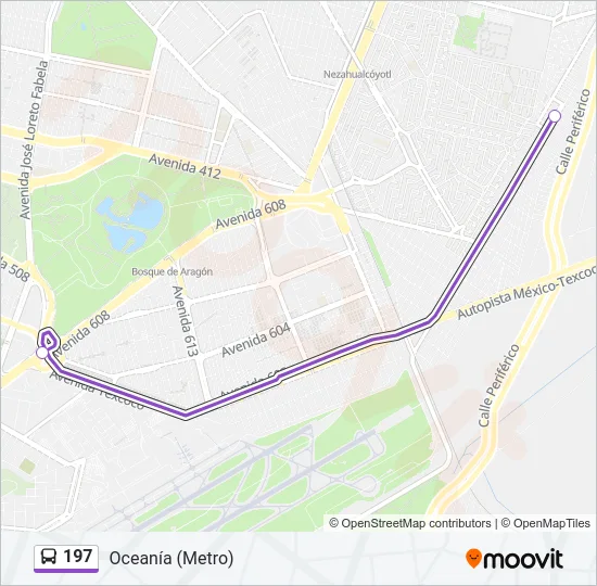 197 Bus Line Map
