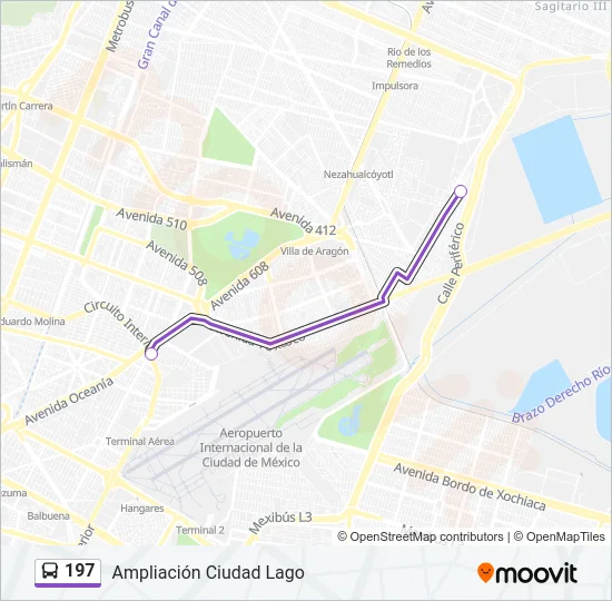 197 Bus Line Map