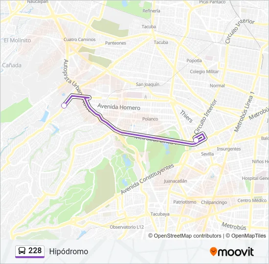 228 Bus Line Map