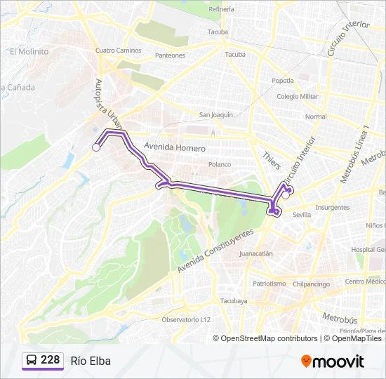 228 Bus Line Map