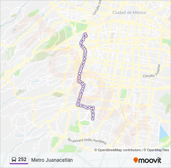 252 Bus Line Map