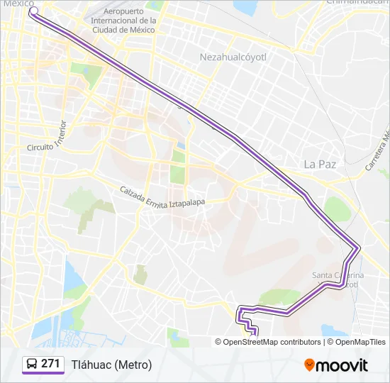 271 Bus Line Map