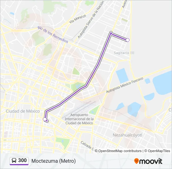 300 Bus Line Map