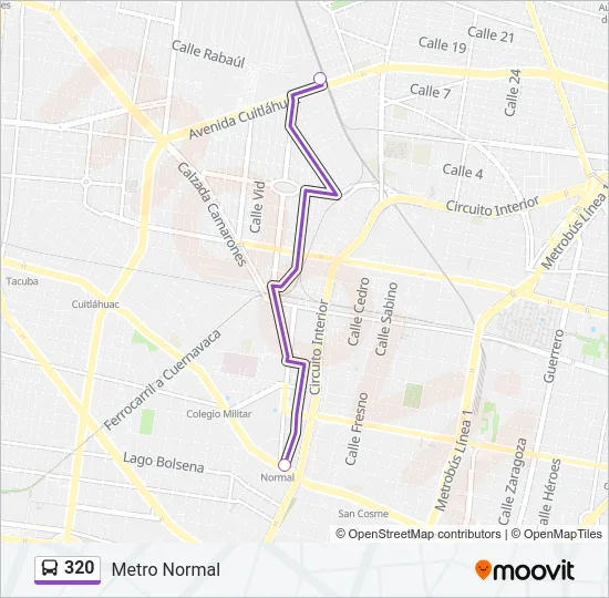 320 Bus Line Map