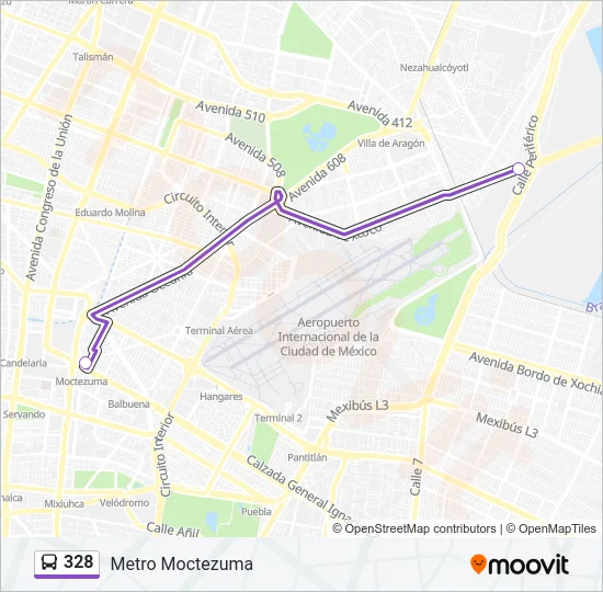 328 Bus Line Map