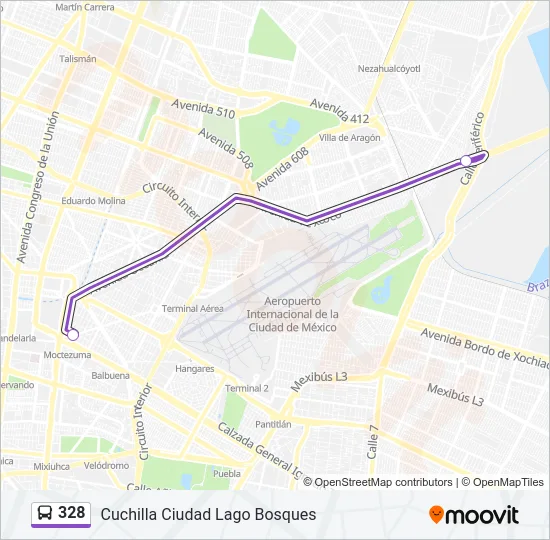 328 Bus Line Map