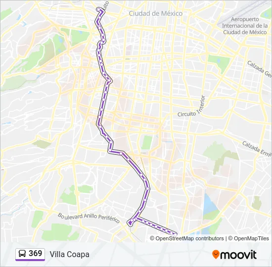 369 Bus Line Map
