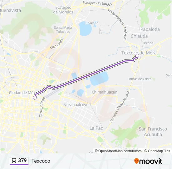 379 Bus Line Map