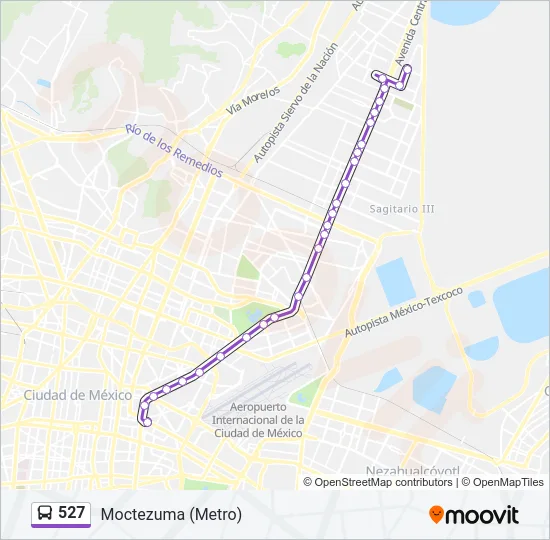 527 Bus Line Map