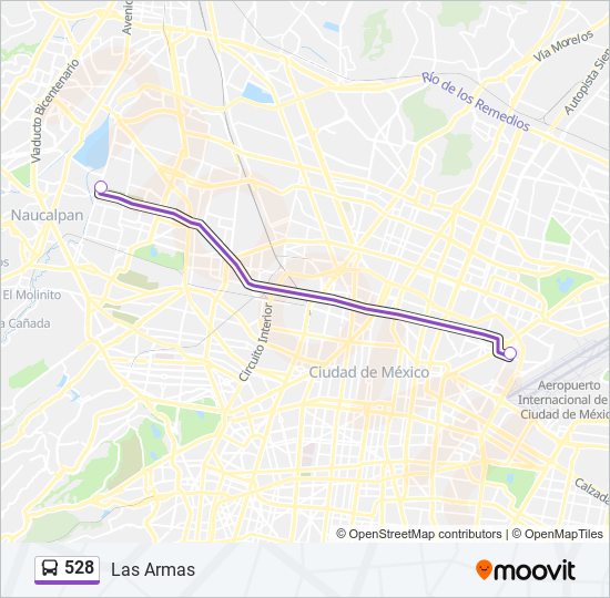 528 bus Line Map