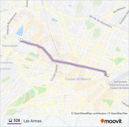 528 Bus Line Map