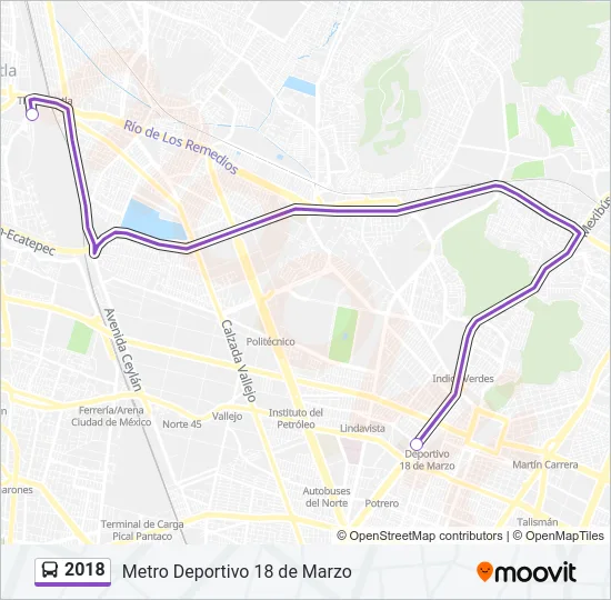 2018 Bus Line Map