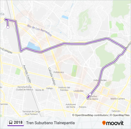 2018 Bus Line Map