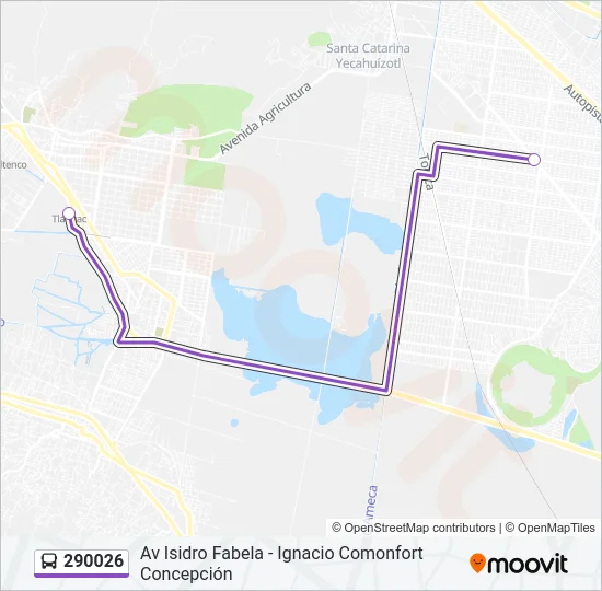 290026 Bus Line Map