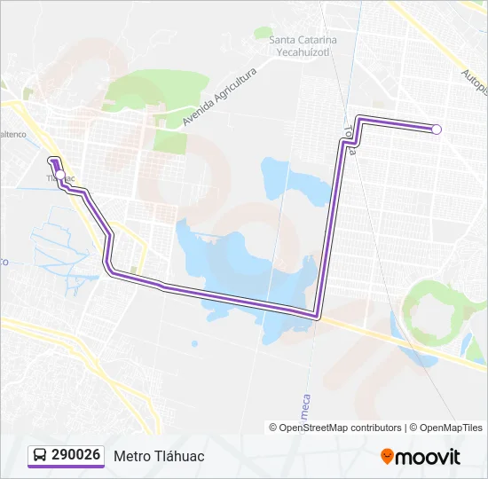 290026 Bus Line Map