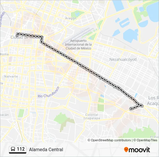 Ruta 112: horarios, paradas y mapas - Alameda Central (Actualizado)