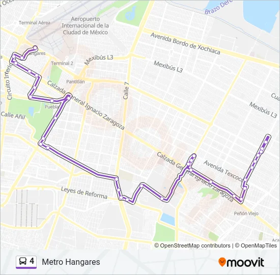 4 Bus Line Map