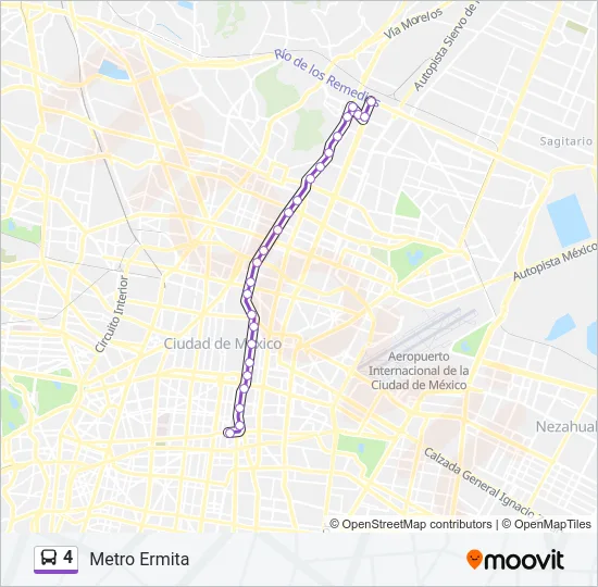 4 Bus Line Map