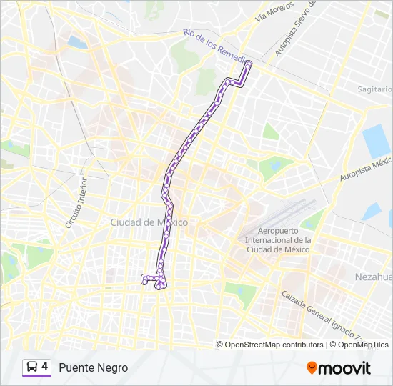 4 Bus Line Map