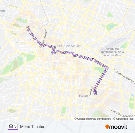 Ruta Horarios Paradas Y Mapas Metro Tacuba Actualizado