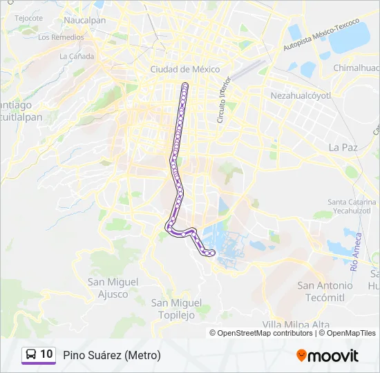 10 Bus Line Map