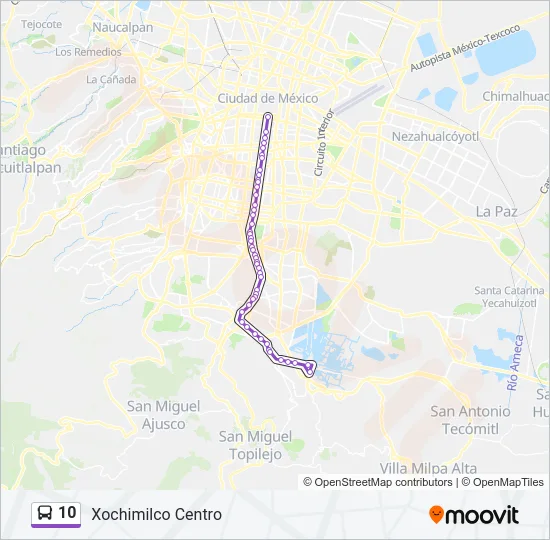 10 Bus Line Map