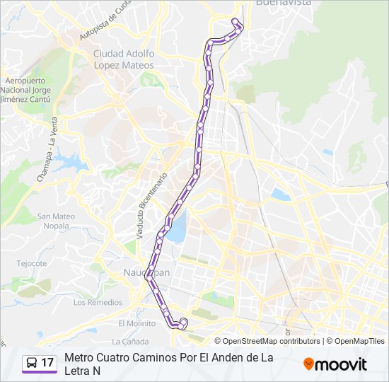 Ruta 17: horarios, paradas y mapas - Metro Cuatro Caminos Por El Anden de  La Letra N (Actualizado)