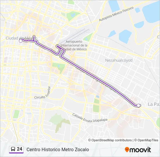 24 Bus Line Map